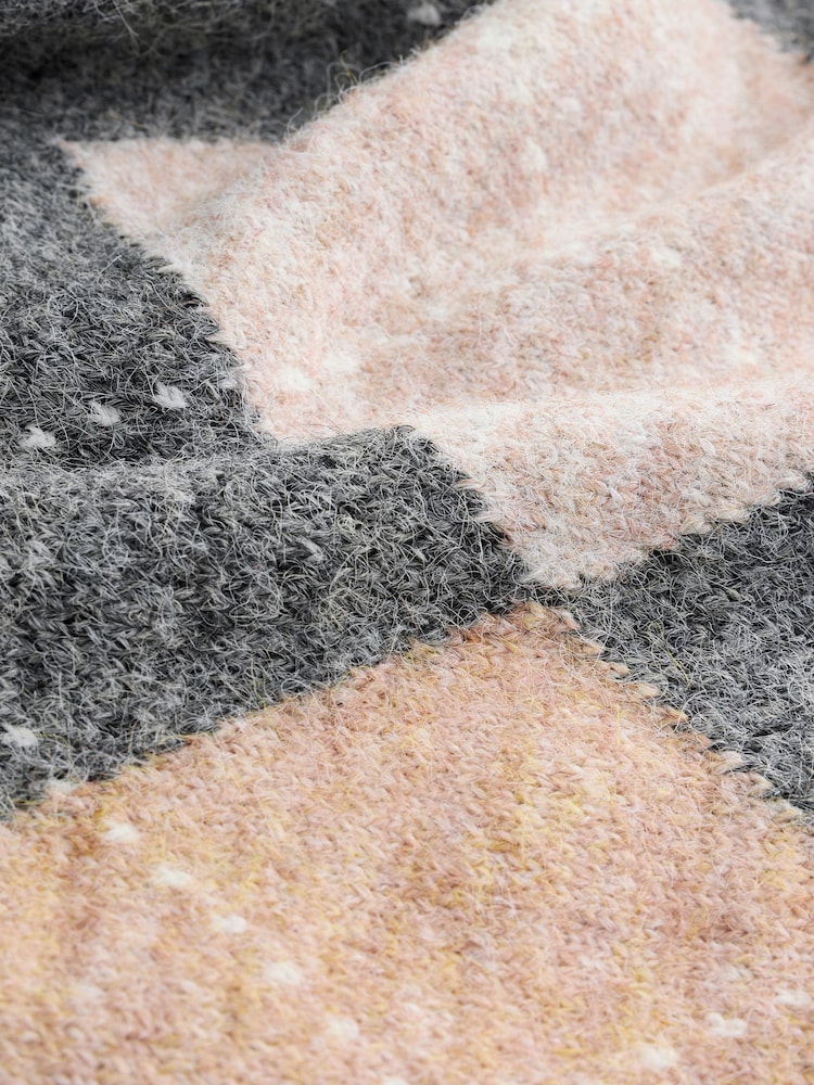 Gap Grey Fuzzy Argyle Crop Jumper - Image 7 of 7 Gap Grey Fuzzy Argyle Crop Jumper - Image 7 of 7