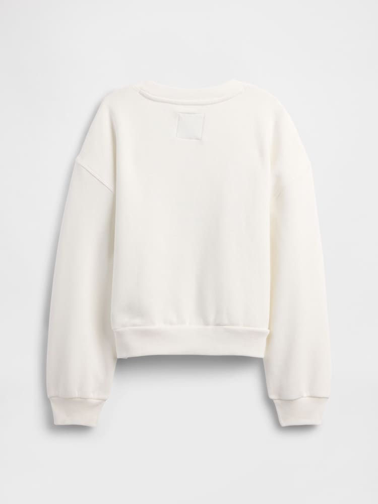 Gap White Disney Minnie Mouse Oversized Logo Sweatshirt (4-13yrs) - Image 2 of 3 Gap White Disney Minnie Mouse Oversized Logo Sweatshirt (4-13yrs) - Image 2 of 3