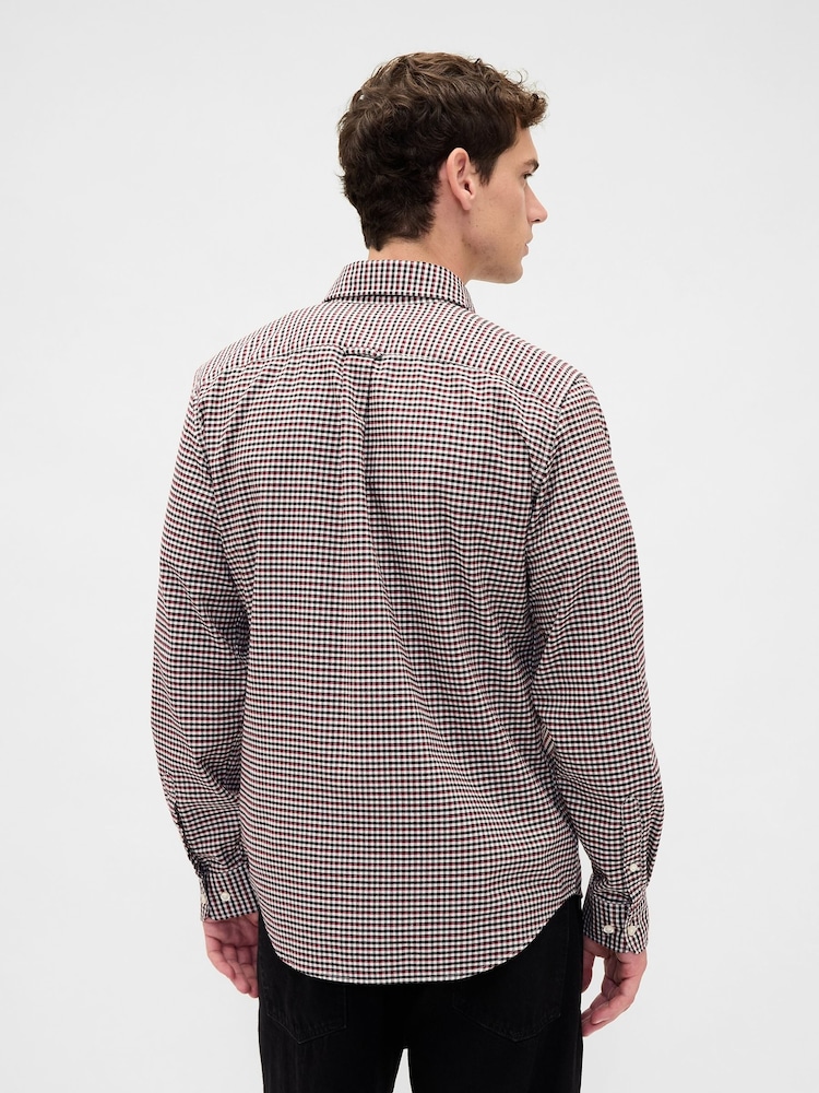 Gap Burgundy Red Oxford Button Down Shirt - Image 2 of 4