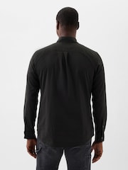Gap Black Stretch Poplin Shirt in Standard Fit - Image 2 of 4