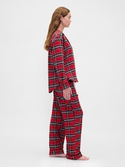 Gap Red Check Adult Flannel Pyjama Set - Image 3 of 4