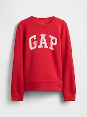 Gap Red Graphic Logo Sweatshirt (4-13yrs) (4-13yrs) - Image 1 of 1