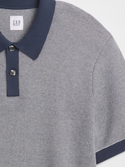 Gap Blue Jumper Polo Shirt - Image 4 of 5
