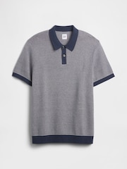 Gap Blue Jumper Polo Shirt - Image 5 of 5