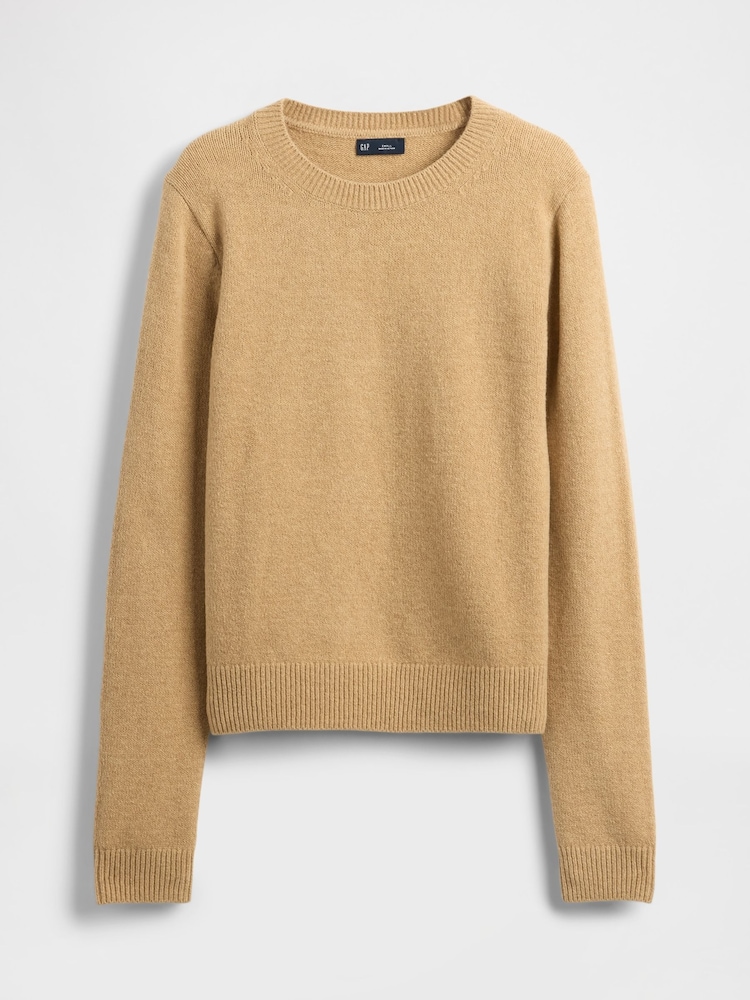 Gap Beige CashSoft Crew Neck Jumper - Image 1 of 1 Gap Beige CashSoft Crew Neck Jumper - Image 1 of 1