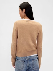 Gap Beige CashSoft Crew Neck Jumper - Image 2 of 5