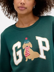 Gap Green Relaxed Logo Sweatshirt - Image 4 of 5