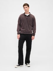 Gap Black Canvas '90s Loose Carpenter Trousers - Image 1 of 5