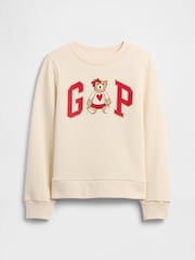 Gap Cream Graphic Sweatshirt (4-13yrs) - Image 3 of 5