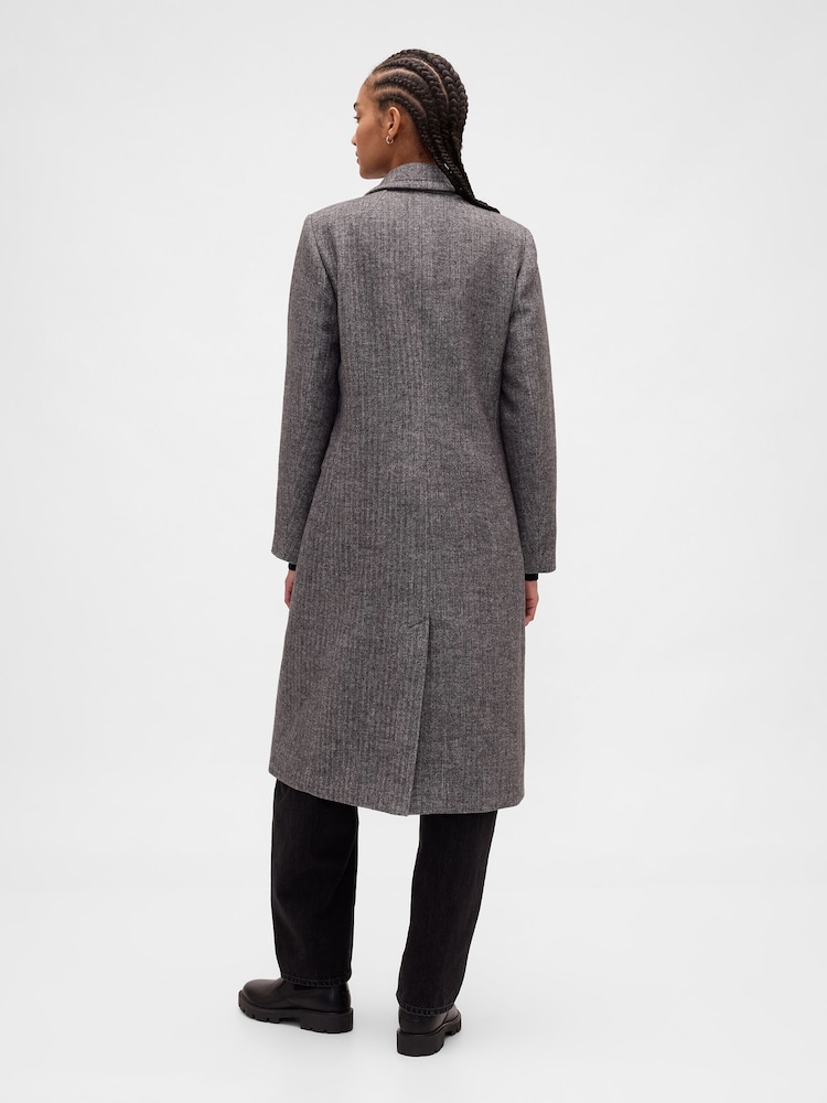 Gap Grey Chesterfield Coat - Image 2 of 4 Gap Grey Chesterfield Coat - Image 2 of 4