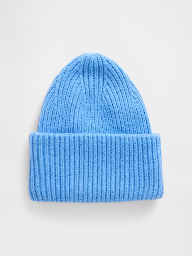 Gap Blue CashSoft Beanie - Image 1 of 2 Gap Blue CashSoft Beanie - Image 1 of 2