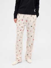 Gap Cream Dog Christmas Pyjama Bottoms - Image 3 of 4