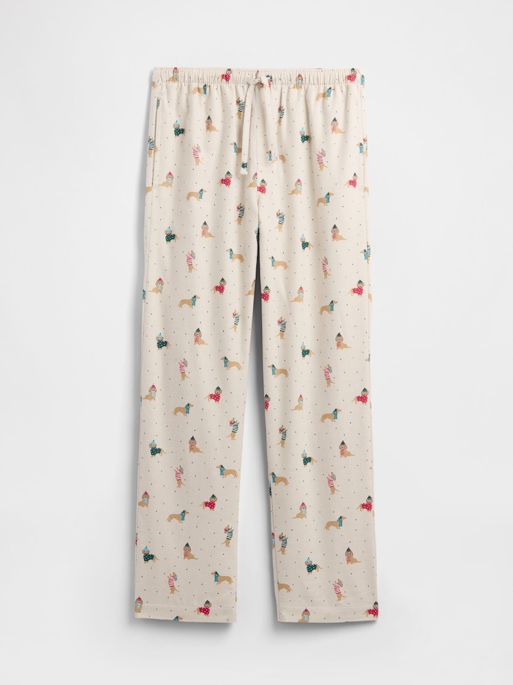 Gap Cream Dog Christmas Pyjama Bottoms - Image 4 of 4 Gap Cream Dog Christmas Pyjama Bottoms - Image 4 of 4