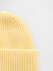 Gap Yellow Adults CashSoft Stretch Beanie - Image 3 of 3