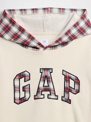 Gap Cream Relaxed Logo Hoodie (4-13yrs) - Image 3 of 3