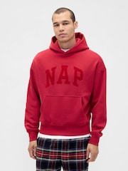 Gap Red VintageSoft NAP Logo Hoodie - Image 1 of 4