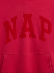 Gap Red VintageSoft NAP Logo Hoodie - Image 3 of 4