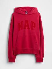 Gap Red VintageSoft NAP Logo Hoodie - Image 4 of 4