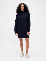 Gap Navy Blue Oversized Turtle Neck Mini Jumper Dress - Image 1 of 4