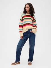 Gap Multi CashSoft Relaxed Crew Neck Longline Jumper - Image 1 of 1