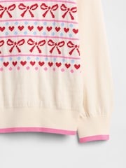 Gap White Intarsia Sweatshirt (6mths-5yrs) - Image 3 of 3