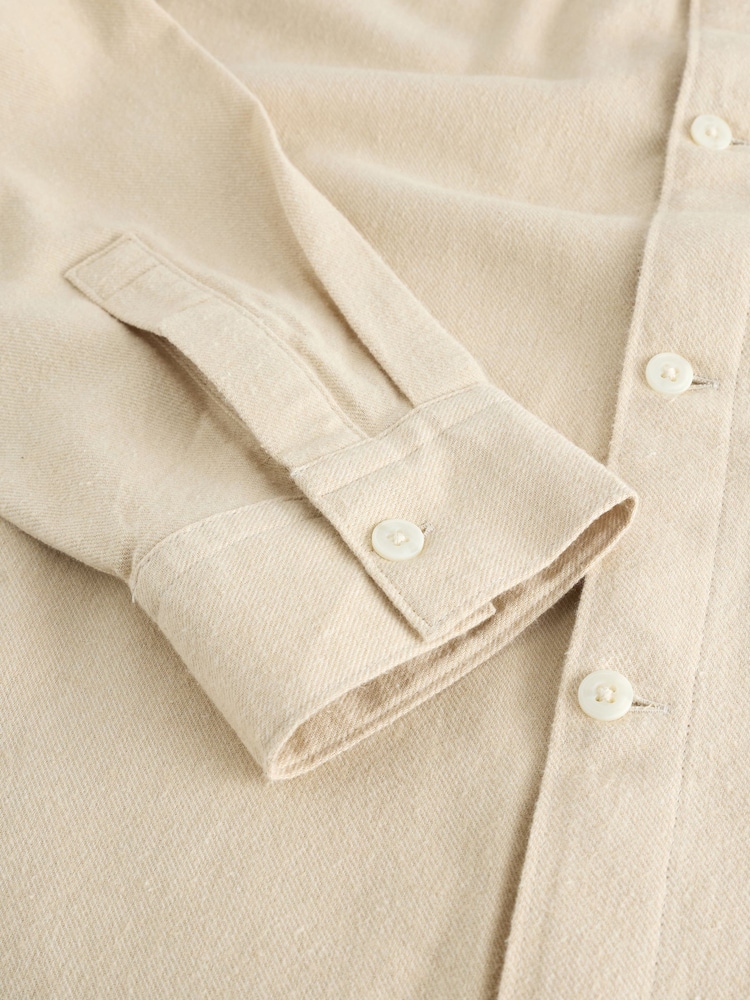 Gap Cream Flannel Shirt in Boxy Fit - Image 4 of 4 Gap Cream Flannel Shirt in Boxy Fit - Image 4 of 4