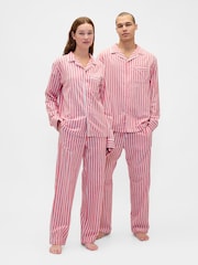Gap Red Stripe Family Matching Christmas Adult Pyjama Bottoms - Image 3 of 3