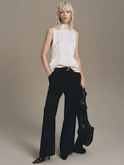 Mango White Stonak Blouse - Image 2 of 6