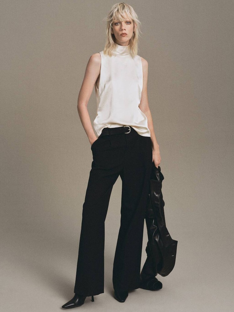 Mango White Stonak Blouse - Image 2 of 6
