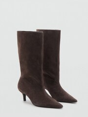 Mango Brown Ankle Boots After - Image 2 of 4