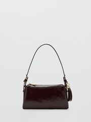 Mango Red Shiny Shoulder Bag - Image 1 of 3