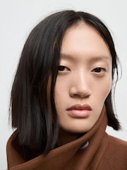 Mango Brown Manteco Wool Coat With Belt - Image 4 of 6
