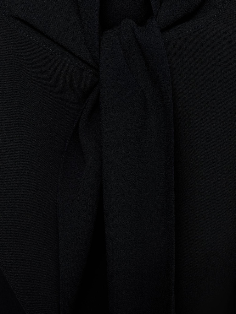 Mango Black Bow Cut-Out Detail Dress - Image 6 of 6