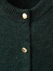 Mango Green Knitted Button Cardigan - Image 6 of 6