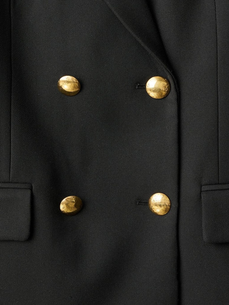 Mango Black Double-Breasted Jacket - Image 6 of 6 Mango Black Double-Breasted Jacket - Image 6 of 6