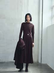 Mango Brown Dress Celina - Image 1 of 6