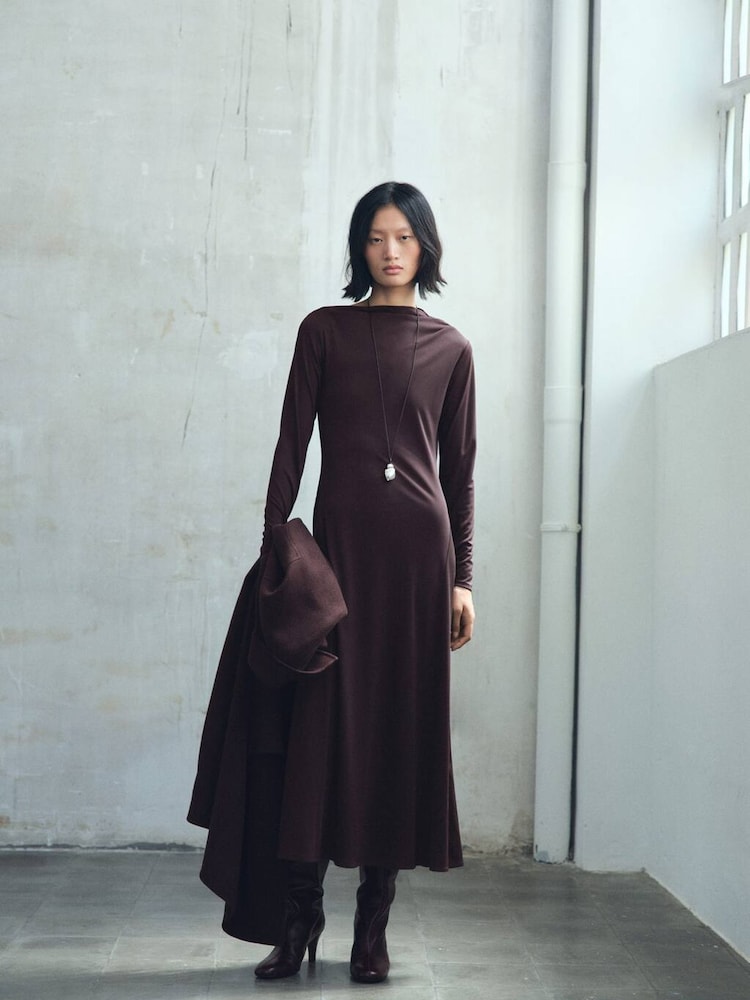 Mango Brown Dress Celina - Image 1 of 6