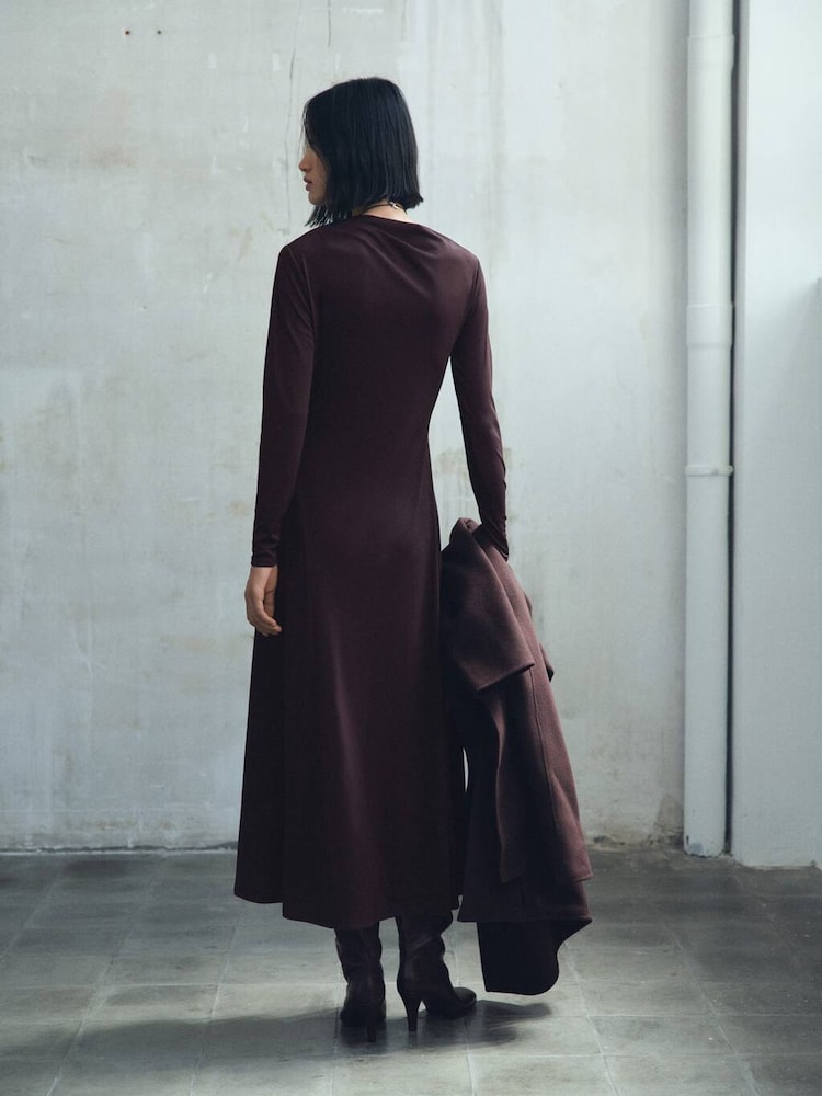 Mango Brown Dress Celina - Image 2 of 6