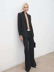 Mango Brown Long Sleeve Crew Neck Cardigan - Image 3 of 6