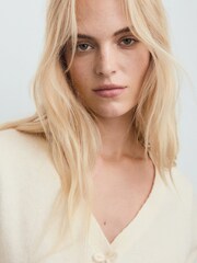 Mango White Lady Cardigan - Image 4 of 6