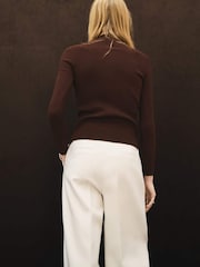 Mango Brown Cardigan Twenties - Image 2 of 6