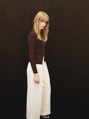 Mango Brown Cardigan Twenties - Image 4 of 6