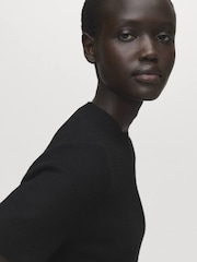 Mango Black Dress Domino - Image 4 of 7
