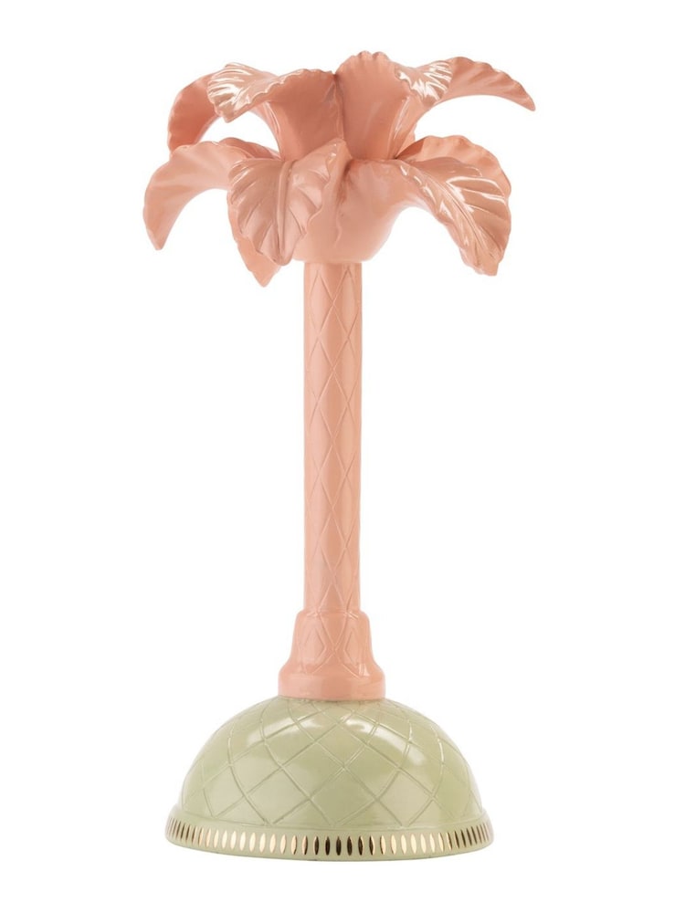 Yvonne Ellen Pink Palm Candlestick Holders - Image 1 of 3 Yvonne Ellen Pink Palm Candlestick Holders - Image 1 of 3