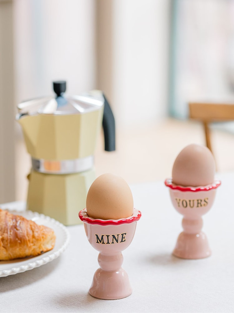 Yvonne Ellen Multi Fluted Egg Cups Set Of 2 - Image 1 of 1 Yvonne Ellen Multi Fluted Egg Cups Set Of 2 - Image 1 of 1