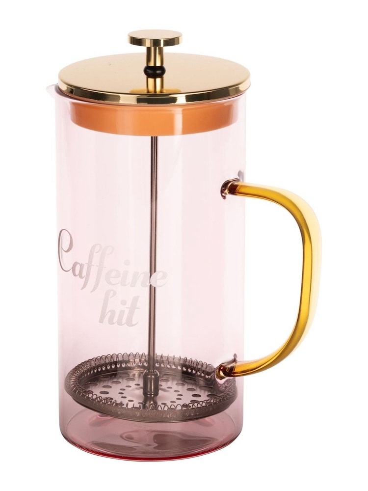 Yvonne Ellen Pink Glass Cafetiere Caffeine - Image 4 of 4 Yvonne Ellen Pink Glass Cafetiere Caffeine - Image 4 of 4