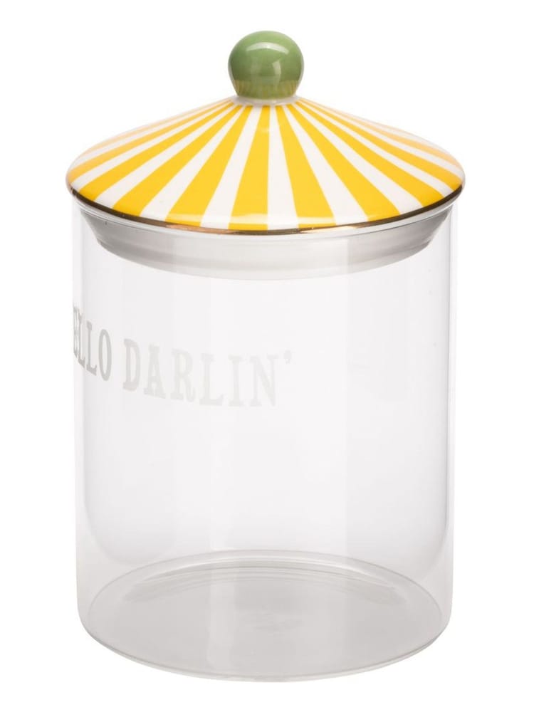 Yvonne Ellen Yellow Glass Storage Medium Hello - Image 2 of 2