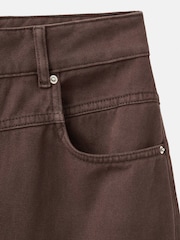 Mango Brown Wide-Leg Mid-Rise Loose-Fit Jeans - Image 5 of 5