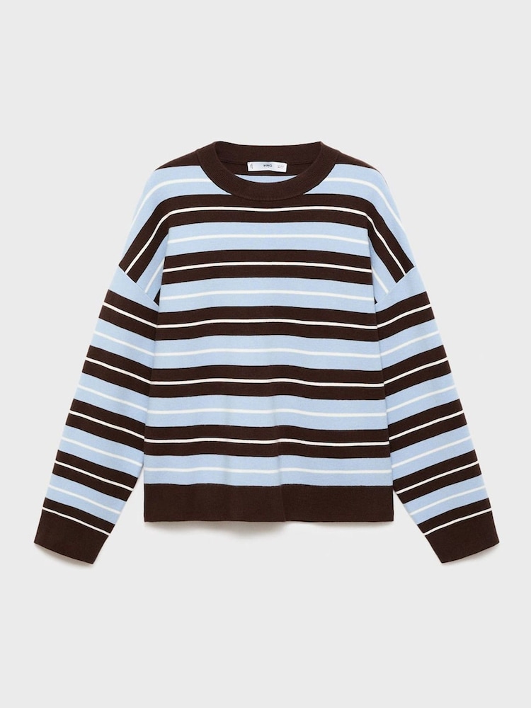 Buy Mango Brown Oversized Striped Sweater from the Next UK online shop
