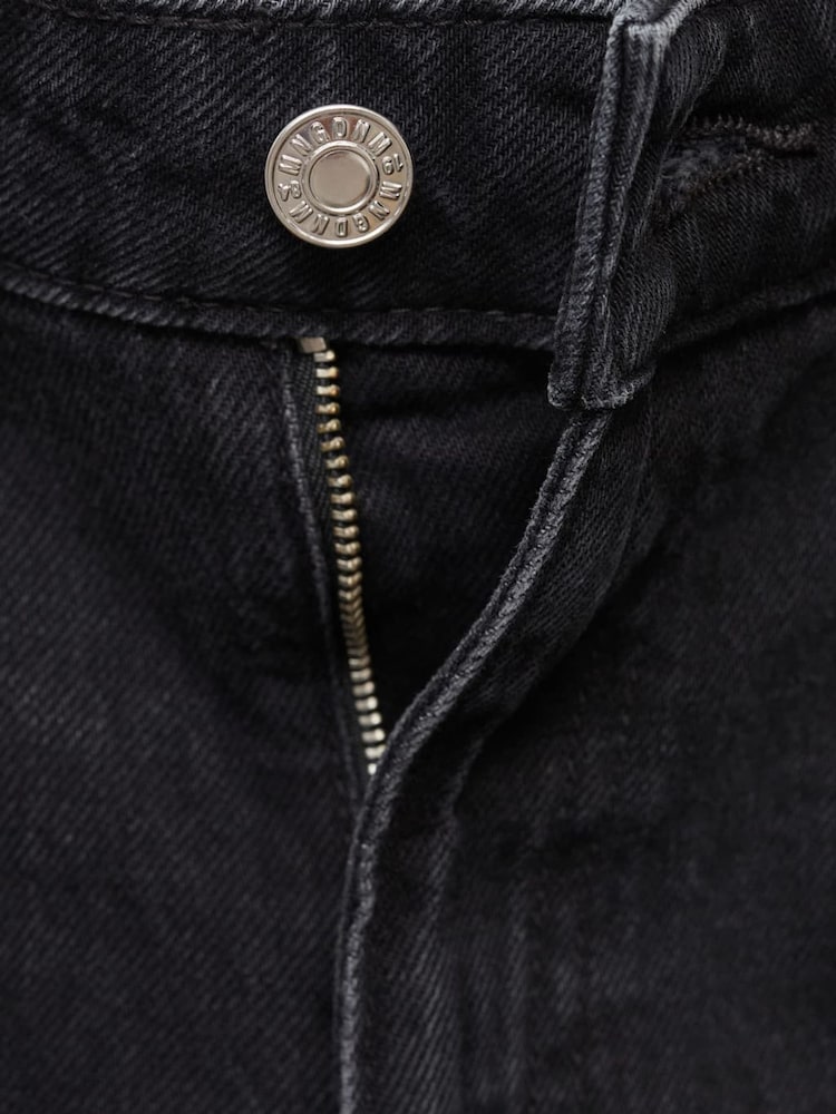 Mango Black Danila Wide Leg High-Rise Jeans - Image 6 of 6